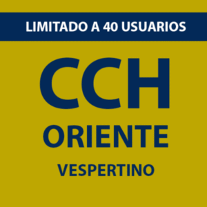 CCH Oriente-Anualidad-Ruta Vespertino Chalco